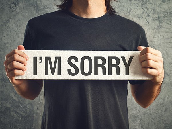 Mea culpa. Now what?