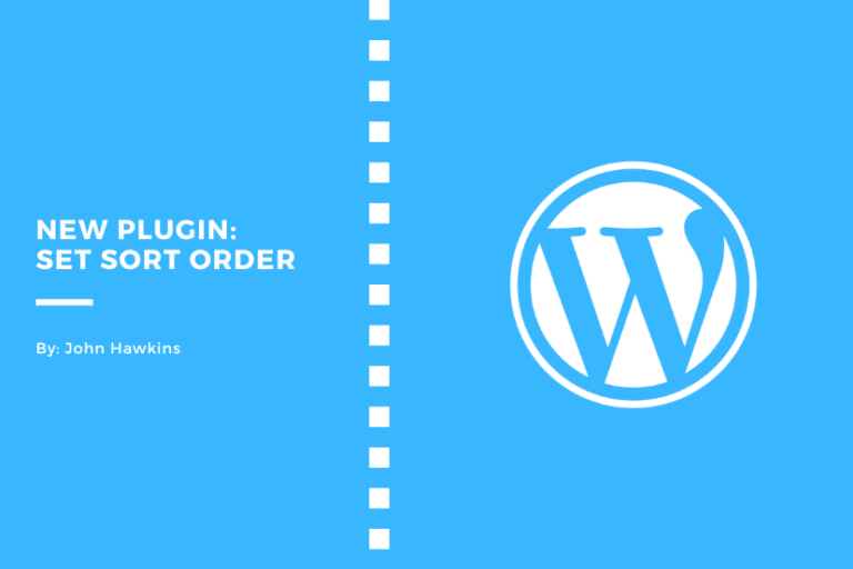New Plugin: Set Sort Order