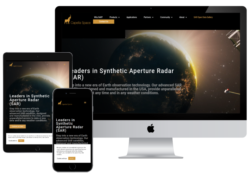 Capella Space Mockups