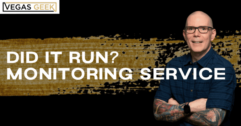 Did it Run? Monitoring Service